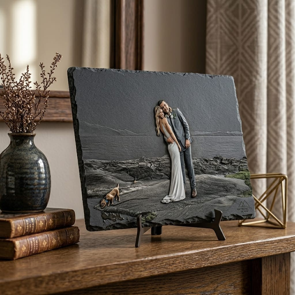 Textured wedding photo